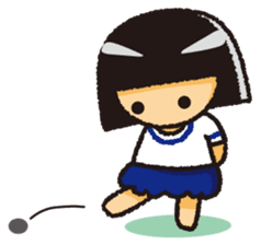 Japanese Gym Uniform Girl sticker #5101910