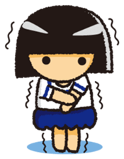 Japanese Gym Uniform Girl sticker #5101913