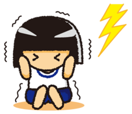 Japanese Gym Uniform Girl sticker #5101915