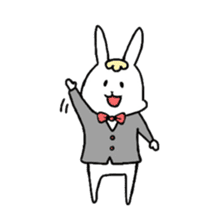 Fashionable rabbit sticker #5102374