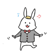 Fashionable rabbit sticker #5102375