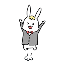 Fashionable rabbit sticker #5102376
