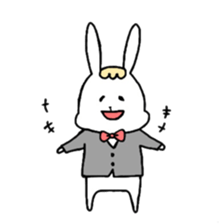 Fashionable rabbit sticker #5102377