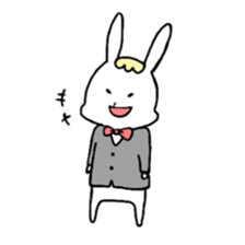 Fashionable rabbit sticker #5102378