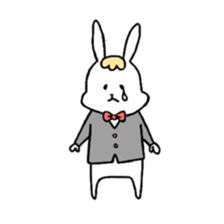 Fashionable rabbit sticker #5102380