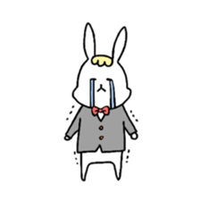Fashionable rabbit sticker #5102381
