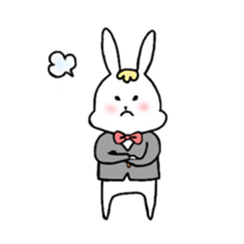 Fashionable rabbit sticker #5102382