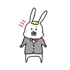 Fashionable rabbit sticker #5102383