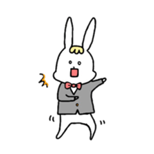 Fashionable rabbit sticker #5102385