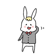 Fashionable rabbit sticker #5102390