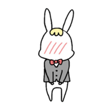Fashionable rabbit sticker #5102391