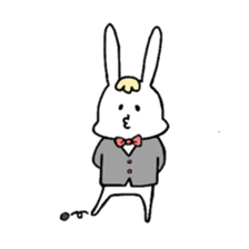 Fashionable rabbit sticker #5102392