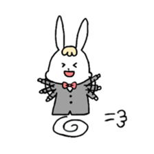 Fashionable rabbit sticker #5102395