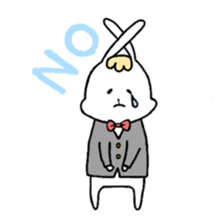 Fashionable rabbit sticker #5102401