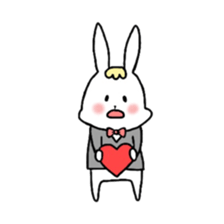 Fashionable rabbit sticker #5102405
