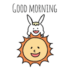 Fashionable rabbit sticker #5102411