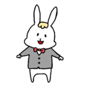 Fashionable rabbit sticker #5102413
