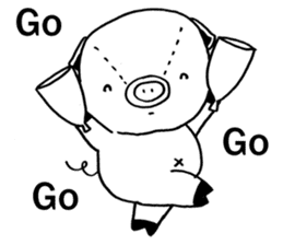 Piggy is coming ( English version 1 ) sticker #5102716