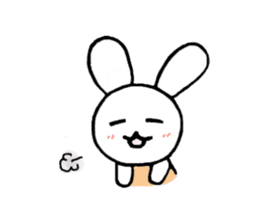Rabbit and girls sticker #5102842