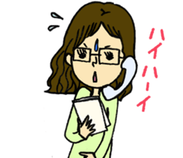 megane girl's daily life sticker #5102921