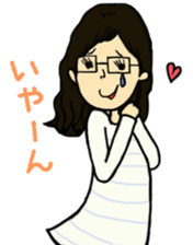 megane girl's daily life sticker #5102923