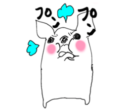 it looks like pig but its Chihuahua sticker #5103256