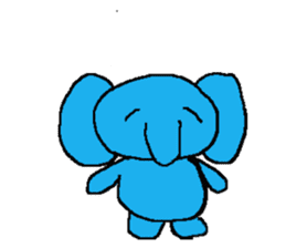 The elephant to be happy2 (World) sticker #5103270