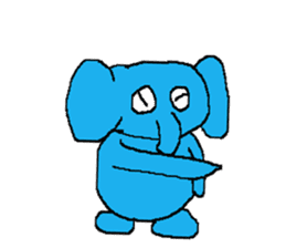 The elephant to be happy2 (World) sticker #5103277