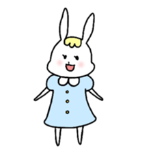 Fashionable rabbit 2 sticker #5104278