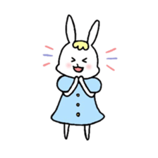 Fashionable rabbit 2 sticker #5104279