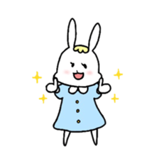 Fashionable rabbit 2 sticker #5104280