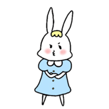 Fashionable rabbit 2 sticker #5104281