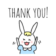 Fashionable rabbit 2 sticker #5104286