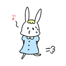 Fashionable rabbit 2 sticker #5104290