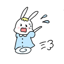 Fashionable rabbit 2 sticker #5104291