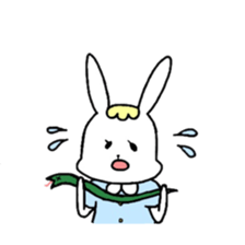 Fashionable rabbit 2 sticker #5104295