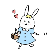 Fashionable rabbit 2 sticker #5104302