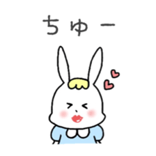 Fashionable rabbit 2 sticker #5104313