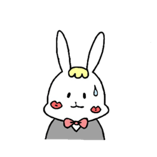 Fashionable rabbit 2 sticker #5104314
