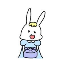 Fashionable rabbit 2 sticker #5104315