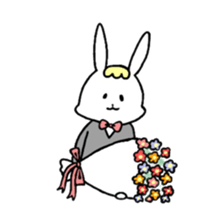 Fashionable rabbit 2 sticker #5104316
