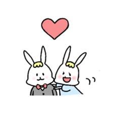 Fashionable rabbit 2 sticker #5104317