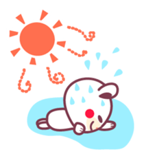 Summer vacation of the Chocolate bear sticker #5104817