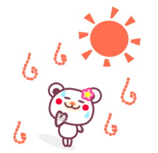 Summer vacation of the Chocolate bear sticker #5104820