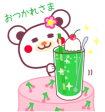 Summer vacation of the Chocolate bear sticker #5104822