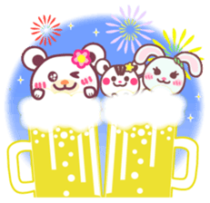 Summer vacation of the Chocolate bear sticker #5104829