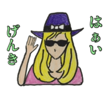 Costume masquerade gal sticker #5105449