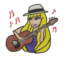 Costume masquerade gal sticker #5105452