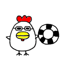 Don't call me chicken. sticker #5108198