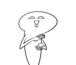 Yummy the king oyster mushroom sticker #5108335